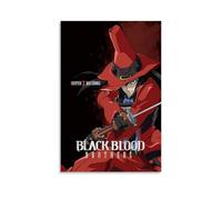 VMEOLLXUU Poster di anime Black Blood Brothers Character Poster decorativo da parete, per soggiorno, camera da letto, 30 x 45 cm