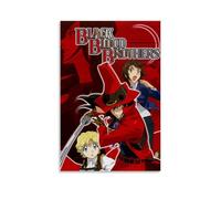 VMEOLLXUU Poster di anime Black Blood Brothers Role Art, poster decorativo da parete, per soggiorno, camera da letto, 40 x 60 cm