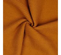 VmG-Store 1 m di pique a nido d'ape, 100% cotone, Oeko-Tex, non venduto al metro, oltre 40 colori a scelta (035 I, ruggine)