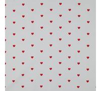 VmG-Store 1m di tessuto in 100% cotone per cucito, non venduto al metro, tessuto per bambini (Cuori Bc020)