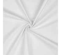 VmG-Store Tessuto di cotone tinta unita, 100% cotone Oeko-Tex, venduto al metro, a partire da 50 cm, oltre 70 colori a scelta (04 bianco ottico, 50 x 148 cm)