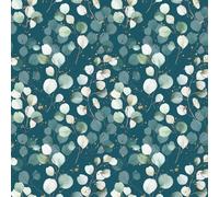 VmG-Store Tessuto in jersey di cotone, da cucire, non al metro, per bambini (eucalipto verde scuro JB077)