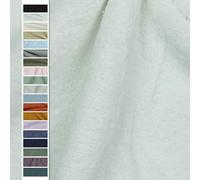 VmG-Store Tessuto in spugna al metro, 15 colori da cucire, in spugna, 145 cm di larghezza (002 I bianco)