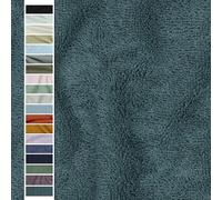 VmG-Store Tessuto in spugna al metro, 15 colori da cucire, in spugna, 145 cm di larghezza (059 I petrolio)