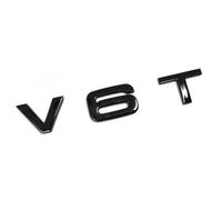 VmG-Store V6T Emblema in plastica con retro adesivo in schiuma (V6T nero lucido)