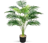 Vmhkjo Piante artificiali, grandi 82 cm, altezza 18 rami, piante verdi in vaso di palma artificiale, pianta come vera e propria per esterni, tropicale hawaiano, verde, finto piano, per camera da letto