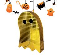 Vmiorzq Decorazione a forma di fantasma da discoteca, specchio acrilico per Halloween, decorazione fantasma, centrotavola per scrivania, mensola, bancone di Natale, camera da letto, soggiorno, cucina