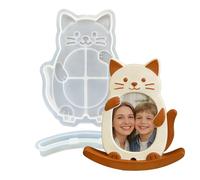 Vmiorzq In Silicone Per Resina | Forme Cani e Gatti Sformatura Facile Riutilizzabili per Artigianato - Per Resina Epossidica Cane E Gatto In Silicone - Per Cera Gesso Cornici Decor Casa Progetti