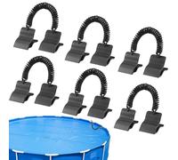 Vmiorzq Morsetti per Copripiscina 6 Pezzi - Clip di Fissaggio per Piscine sopra Terra | Kit Attacchi per Tubo Solare Invernale Giardino Prato Spa