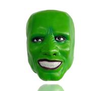 Vmlxgdux The Mask Jim Carrey - Maschera in lattice con cappuccio in lattice, per Halloween