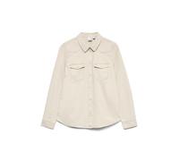 Vmmaria LS Denim Slim Shirt Mix New Noos, Rivestimento Argento., S