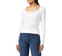 Vero Moda - Top a maniche lunghe bianco morbido con scollo rotondo L