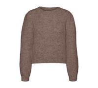 VMNOVAH LS O-Neck Pullover GA Noos, Lenticchia Marrone. Dettagli: Melange, XS