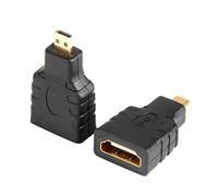 VMOJO 2 adattatori micro HDMI a HDMI, adattatore HDMI tipo D a HDMI tipo A, standard HDMI 2.0, dispositivi digitali/cellulare/fotocamera, adattatore fino a 2160/1080 Full HD contatti placcati oro