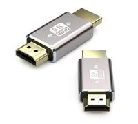 VMOJO 8 K HDMI maschio a maschio, adattatore di prolunga HDMI 2.1, connettore A HD, supporta 8 K @ 60 Hz/4 K @ 120 Hz HDR, per proiettore HDTV Laptop PC, 2 pezzi