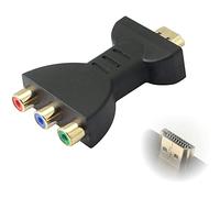 VMOJO Adattatore 3RCA HDMI maschio a 3RCA femmina composito video audio VA componenti convertitore adattatore adatto per HDTV DVD e la maggior parte dei proiettori LCD (rosso, blu, verde) (differenza
