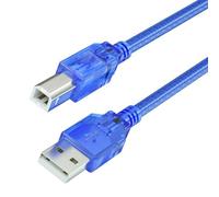 VMOJO Cavo per stampante, cavo USB con ferrite, cavo USB 2.0 tipo A a tipo B, compatibile con stampanti e scanner di HP, Epson, Brother, e hard disk, fotografia digitale, blu, 1,5 m
