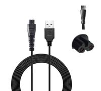 Vmoomax Cavo di ricarica USB per rasoio Remington, caricatore 5 V compatibile con HC4250 HC4255 F3 PF7500 MB4200 MB4130 XR1330 XR1350 XR1400 XR1470 XR1430 rasoio elettrico