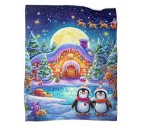 VMPLOKIJH Coperta Natale Microfibra Coperte in Flanella Per Divani E Biancheria Da Letto Morbido E Traspirante Coperta 70x80inch(180x200cm)