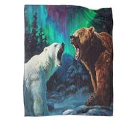 VMPLOKIJH Coperta Orso polare Microfibra Coperte in Flanella Per Divani E Biancheria Da Letto Morbido E Traspirante Coperta 60x80inch(150x200cm)