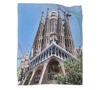 VMPLOKIJH Coperta Sagrada Familia Microfibra Coperte in Flanella Per Divani E Biancheria Da Letto Morbido E Traspirante Coperta 40x50inch(100x130cm)