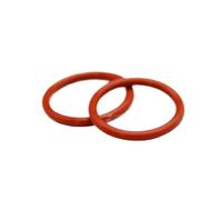 Vmq O-ring in Silicone Rosso Diametro 10-80mm Spessore Cs 3/3,5/4/5mm Anello di Tenuta per uso Alimentare RonDella Guarnizione Impermeabile e Isolata, Od 48mm-5pcs, Rosso, CS 5mm