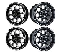 VMS Racing Anteriore & Posteriore Nero Modulo Drag Confezione 15x3.5 & 15x8