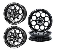 VMS Racing Cerchi Modulo Drag Neri Pacco 15x3.5 E 15x8 5x100 +20 ET 73.1