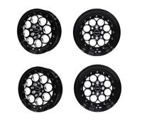 VMS Racing Cerchi Rims Drag Pack Con Bordo Nero 15X3.5 E 15X8 4X100 4X114.3