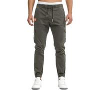 VMSUCIJ Pantaloni Cargo Uomo in Cotone Leggero con Coulisse e Tasche Laterali Pantaloni Casual Jogger Slim Fit per Tutte Le Stagioni