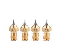 VmugDVoqb Set adattatori ugello stampante 3D punta 0,2 mm 0,3 mm 0,4 mm 0,5 mm Aerografo M6 V6 opzionale compatibile con Hotend V5 V6 J-head 1,75 mm(0.3MM 1.75MM)