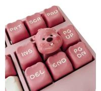 VmugDVoqb Simpatico Cartone Animato Beaver Ruby Copritasto Personalizzato per Tastiera Meccanica Copritasto Decorativo ESC Rosa Copritasto Loopy