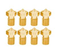 VmugDVoqb Ugello in ottone filettato 0.2 0.3 0.4 0.5 0.6 1.0mm per filamento da 1.75mm 5 10 pezzi compatibile con estrusore Hotend V5 V6 3dHotend M6(1.0mm)