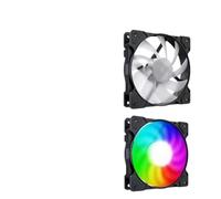 VmugDVoqb Ventola per Case 14 cm 5 V 3 Pin ARGB e 4 Pin PWM Ventola di Raffreddamento silenziosa con Effetto Luce Compatibile con(Black)