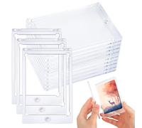 VMUTGA 10 Pezzi Carte Cornici Acriliche Magnetiche, 35PT Trasparente Scatola Carte Magnetico Protezione UV Custodia Protettiva Rigida Cornici Cartes Collezionabili Toploader per Sport Baseball