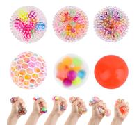 VMUTGA 6 Pezzi Palline Antistress Bambini Adulti, Anti-Stress Squeeze Toy, Squishy Ball, Regalini Fine Festa Compleanno