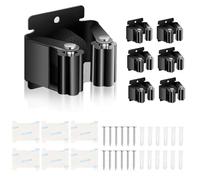 VMUTGA Porta Scope Parete 6 Pezzi, organizer per attrezzi da giardino, Portascope da Muro Appendibile da Giardino per Cucina, Garage, Giardino e Ufficio