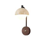 VMVUD Lampada da parete vintage, applique in travertino giallo for camera da letto, corridoio, hotel, arredamento nordico
