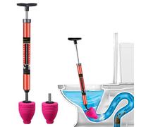 Vmxlso Stura Wc, Pompa Stura Scarichi a Pressione,Stantuffo per WC Gonfiabile Sturalavandini a Pressione Sturatubi ad Aria Compressa Stantuffo WC per Disintasare WC/Lavello/Vasca/Scarico a Pavimento