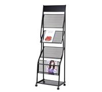 vN5bH1wD Portariviste Portariviste Portadepliant da Terra, Espositore for brochure con Ruote, for Esposizione di Giornali e Prodotti(Nero)