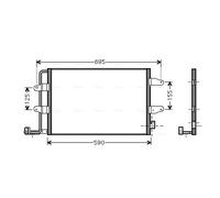 Condensatore, impianto di climatizzazione AVA COOLING VNA5252