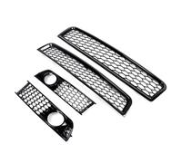 VNABIA Compatibile con A4 B6 2002-2005 Griglia Anteriore Superiore Inferiore Fendinebbia 4 Pezzi Fendinebbia Cornice