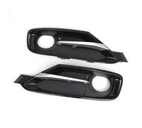 VNABIA Compatibile con BMW Serie 3 F30 F31 2011-2017 51117300737 51117300738 Sinistra Destra Paraurti Anteriore Fendinebbia Coperchio della Lampada Lunetta Griglia Trim Fendinebbia Cornice(Pair)