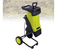 VNATWGOO Biotrituratore Elettrico per Foglie da 2400 W, 4500 Giri/Min per Rami da 0 A 40 Mm, con Sacco da 50 L Yellow