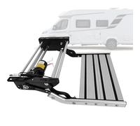VNATWGOO Gradino Elettrico 12V per Roulotte, Scale Retrattili in Lega di Alluminio con Sensore Porta Automatico,SingleLayer