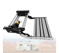 VNATWGOO Gradino Elettrico in Lega di Alluminio, per Roulotte, Camper, Scale Retrattili Singole/Doppie, con Sensore Porta E Illuminazione A LED,SingleLayer