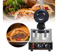 VNATWGOO Macchina per Hamburger UFO Commerciale da 1300 W, Macchina per Panini Antiaderente con Riscaldamento Bifacciale, Macchina per Hamburger Elettrica per Waffle,220V