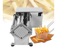 VNATWGOO Tagliapatate Elettrico Professionale per Patatine Fritte con 3 Lame, Macchina Tagliapatate Automatica per Patate, Carote E Cetrioli, per Uso Domestico E Commerciale