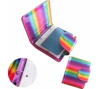 VNC 20 scomparti per timbri per nail art con piastra per timbrare piatti di stoccaggio arcobaleno sostituibili XL piatti grandi dimensioni 9,5 x 14,5 cm (D-arcobaleno)