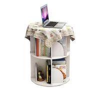 VNCdfhETs Scaffale Porta Libreria Scaffale Girevole A 360° Libreria In Legno Per Libri Per Da Terra Per Soggiorno Camera Letto Per Libri(White,2 Tier)